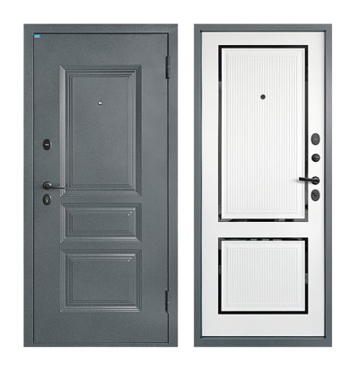 Двери Титан 999 Азимут Букле 2050х960 R/L букле графит/арктик